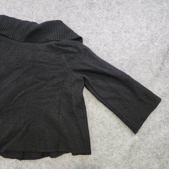 Sandro Sweater Womens Medium 100% Wool Collared Button Up Cardigan Jacket - Picture 14 of 15